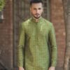 Wedding Embroidered Silk Kurta